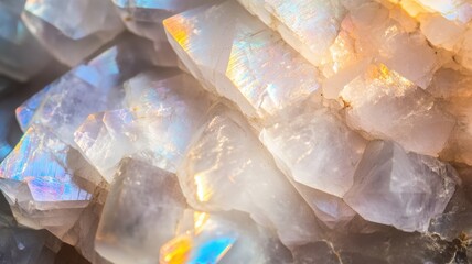 Polished moonstone capturing its milky iridescence and subtle colors.