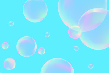 Modern realistic water bubbles, great design for any purposes. Brochure template layout. Communication concept. Brochure, leaflet, flyer, cover template.