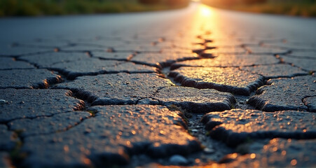 Obraz premium cracks in the ground