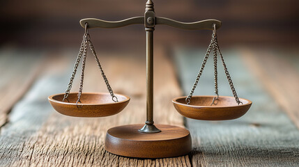 A close-up of a modern balance scale, symbolizing the equilibrium between supply and demand.