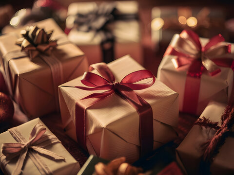 Hermosos regalos envueltos
