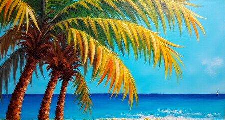 palm tree on the beach