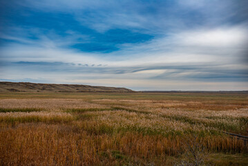 Autumn hiking on the Canadian prairie