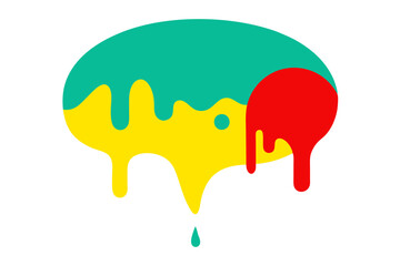 Eye-catching Liquid Drip Speech Bubble Vector Design for Engaging Graphics
