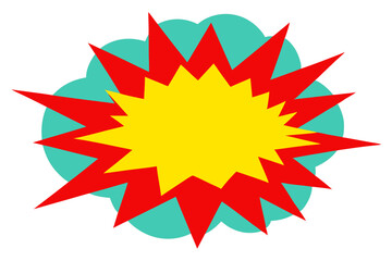 Stunning Jagged Edge Explosion Style Speech Bubble Vector Graphic for Creatives
