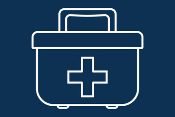 First Aid Box Icon. First Aid Safety Box. Medical Emergency Box. Health Care Safety Boxes Icon. Emergency Medical Services Box.