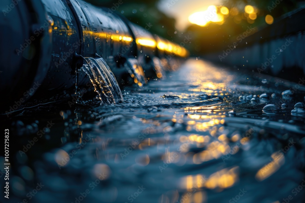 Poster a close-up view of a train on a train track, ideal for use in transportation or infrastructure relat