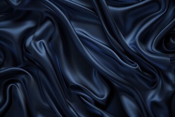 Obraz premium Elegant navy blue silk satin background for festive occasions.