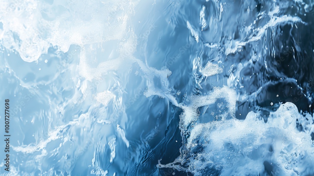 Poster a close-up view of an ocean wave, great for use in travel or nature-related contexts