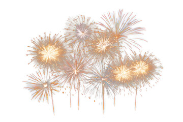 Obraz premium PNG Fireworks celebration night pyrotechnics.