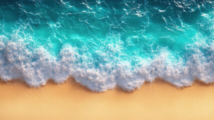 Idyllic Beach with Blue Sea and Sand