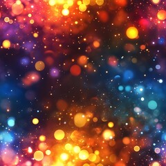 seamless background with bright multi-color bokeh dots and sparkles tileable image - 2 of 4 - 8192 x 8192 67.1MP