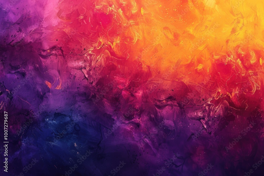 Poster abstract colorful gradient design with dark texture and copy space.