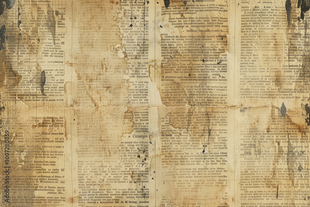 Poster old newspaper background grunge paper texture textured pattern with space for text