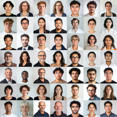 Diverse Face Headshot Portraits