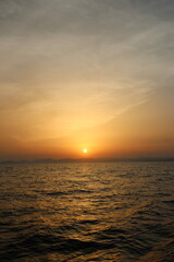 sunset over the sea