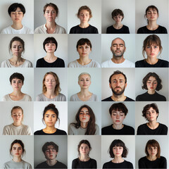 Sad Face Headshot Portraits