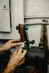 Jeweler Cleaning a Ring
