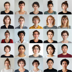 Upset Face Headshot Portraits