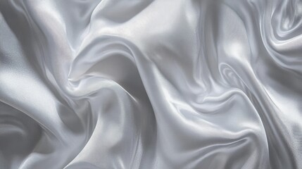 Obraz premium White gray satin texture that is white silver fabric silk panorama background with beautiful soft blur pattern natural. -