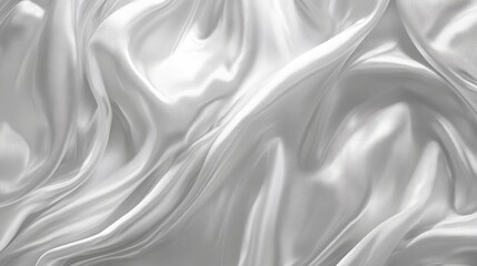 Fototapeta premium White gray satin texture that is white silver fabric silk panorama background with beautiful soft blur pattern natural. -