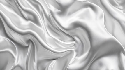 Obraz premium White gray satin texture that is white silver fabric silk panorama background with beautiful soft blur pattern natural. -