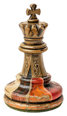 PNG  Vintage chess king piece background
