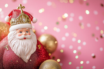 Obraz premium Festive background for Saint Nicholas Day. Copy space