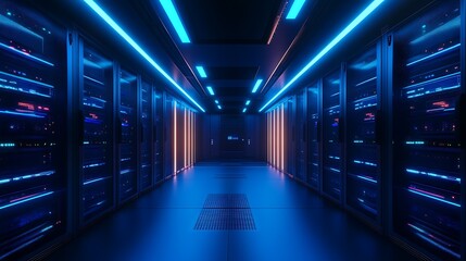server room with servers