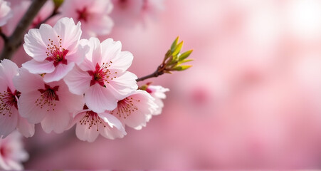 Obraz premium pink cherry blossom