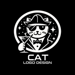 Cat Vector Logo Design