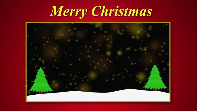 Christmas background animation with text Merry Christmas, Christmas background, Merry Christmas