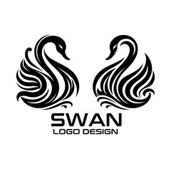 Swan Vector Logo Design