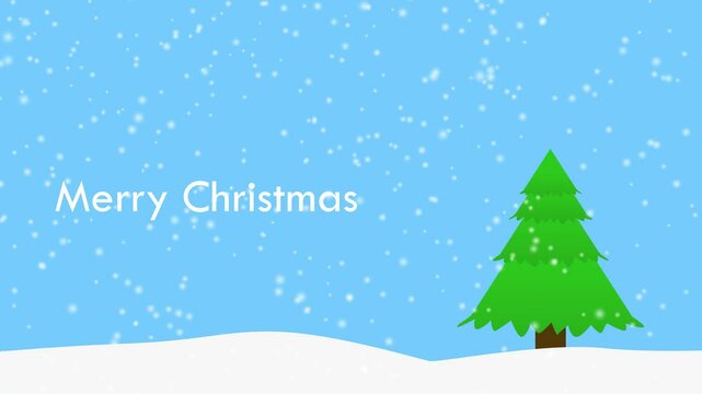 Christmas background animation with text Merry Christmas, Christmas background, Merry Christmas