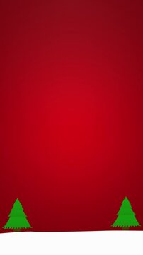 christmas animation with trees, christmas background, merry christmas