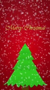 Christmas background animation with text Merry Christmas, Christmas background, Merry Christmas