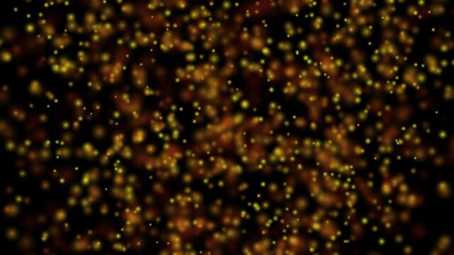 Particle animation on colored background, abstract animation