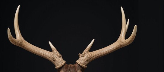 An isolated image featuring hand-drawn details of deer antlers