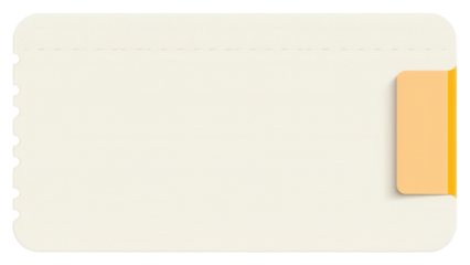PNG Minimalist ticket stub illustration