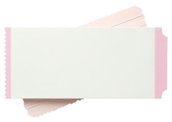 PNG Blank pink event tickets illustration