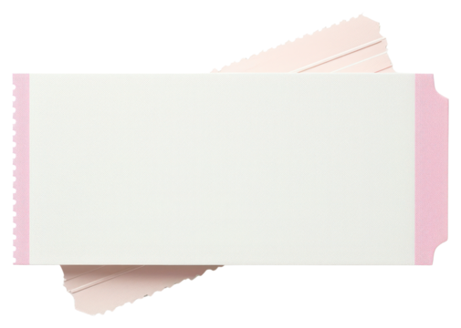 PNG Blank pink event tickets illustration - Powered by Adobe