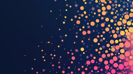 Bright and Cheerful Abstract Design with a Dotted Aesthetic
