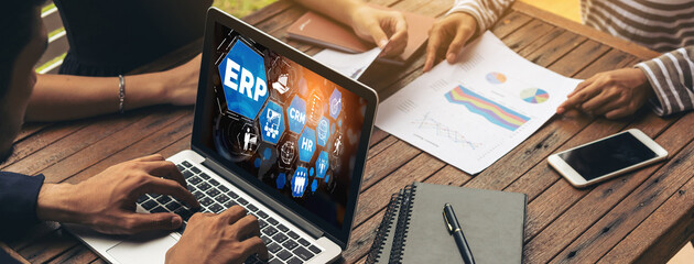 ERP enterprise resource planning software for modish business to plan the marketing strategy