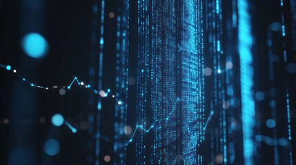 Obraz premium Abstract Digital Data Visualization