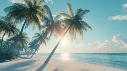 Obraz premium Tranquil Beach Paradise