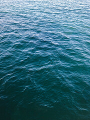 Fototapeta premium seascape of choppy waves in deep blue sea