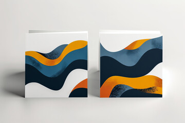 Business card with an abstract design