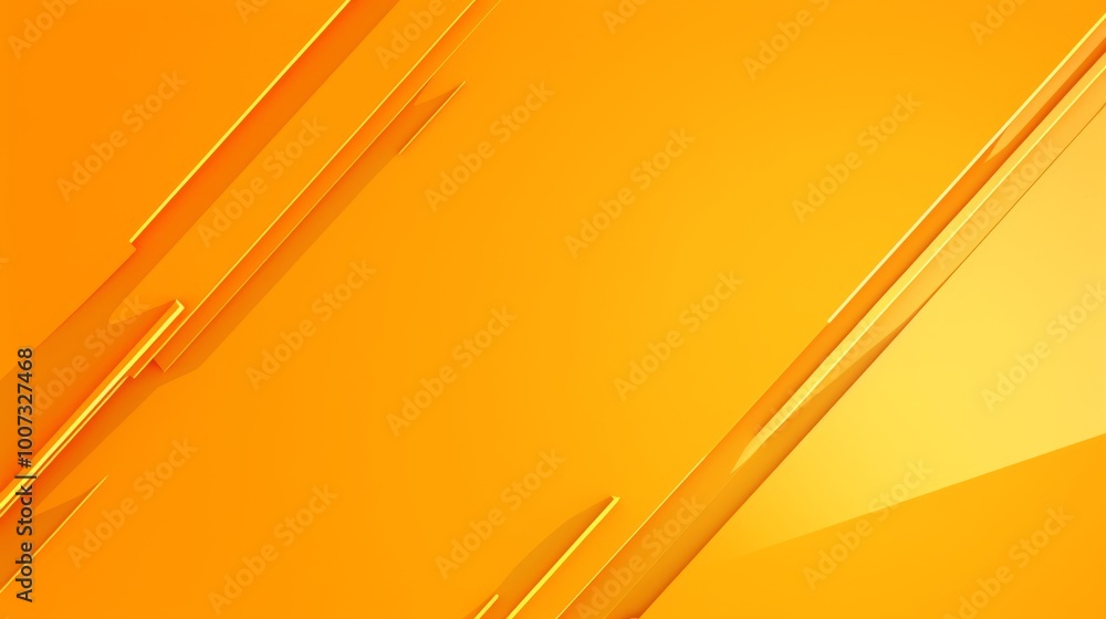 Poster a bright orange background accented with a vibrant yellow border creates a bold and energetic visual
