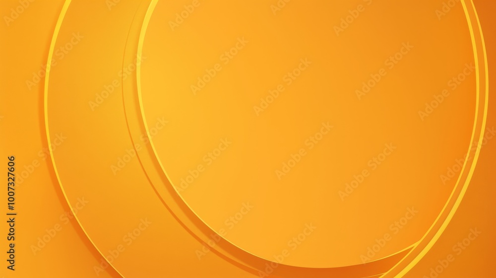 Poster a bright orange background accented with a vibrant yellow border creates a bold and energetic visual