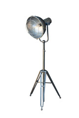 Modern floor lamp isolated on white background. Loft Design, retro style